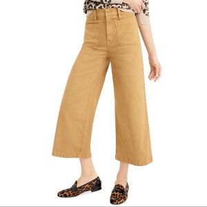 J. Crew Point Sur Camel Wide Leg Crop Pants
